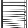 Regał "Loft" w kolorze czarnym na buty - 62-116 x 68 x 23 cm
