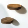 Regały ścienne (3 szt.) w kolorze jasnobrązowym - Ø 12 cm