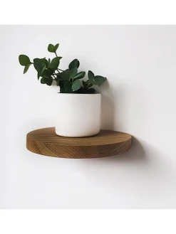 Regały ścienne (3 szt.) w kolorze jasnobrązowym - Ø 12 cm