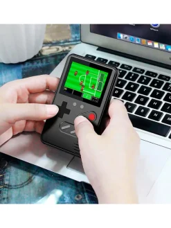 Retro konsola w kolorze niebieskim do gier wideo