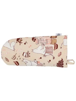 Rękawica kuchenna "Housekeeping" w kolorze beżowo-jasnobrązowym - 34 x 15 cm