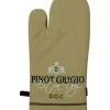 Rękawice kuchenne (2szt.) "Pinot Grigio" w kolorze beżowym - 33 x 17 cm