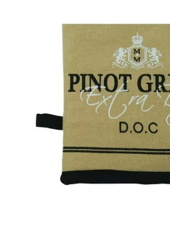 Rękawice kuchenne (2szt.) "Pinot Grigio" w kolorze beżowym - 33 x 17 cm