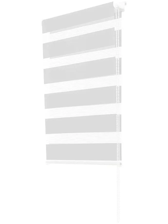 Roleta zaciemniająca "Zebra" w kolorze białym - 120 x 60 cm