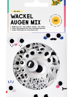 Ruchome oczy "Big Box Mix" w kolorze czarno-białym