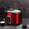 Ryżowar w kolorze bordowym - 1,8 l