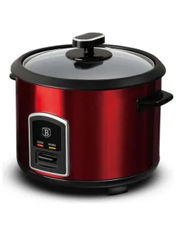 Ryżowar w kolorze bordowym - 1,8 l