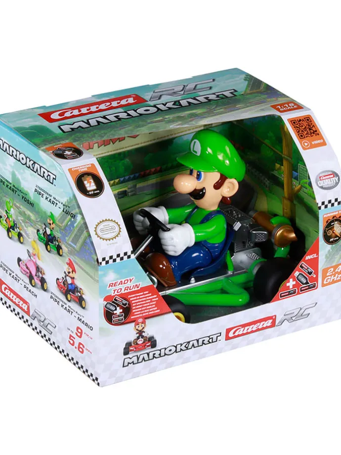 Samochód zdalnie sterowany "Mario Kart - Pipe Kart, Luigi" - 6+