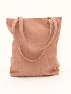 Shopper bag "Monkey" w kolorze beżowo-jasnobrązowym - 35 x 36 x 5 cm