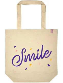 Shopper bag "Smile" w kolorze beżowym