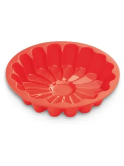 Silikonowa forma w kolorze czerwonym do ciasta - wys. 5 x Ø 22,5 cm