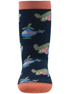 Skarpety antypoślizgowe (2 pary) "SoftStep" w kolorze granatowym