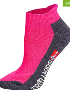 Skarpety turystyczne (2 pary) "Low Cut Socks II" w kolorze różowym