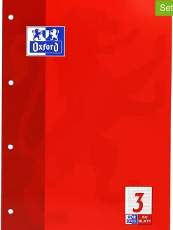 Skoroszyty (5 szt.) w kolorze czerwonym - A4