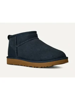 Skórzane botki "Classic Ultra Mini" w kolorze czarnym