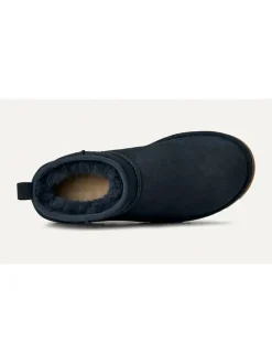 Skórzane botki "Classic Ultra Mini" w kolorze czarnym