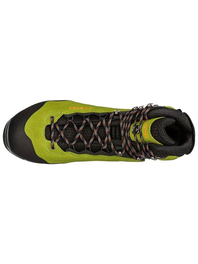 Skórzane botki trekkingowe "Cadin II GTX" w kolorze limonkowym