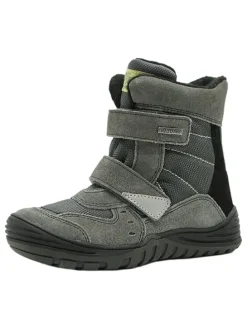 Skórzane botki w kolorze khaki