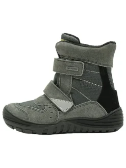 Skórzane botki w kolorze khaki