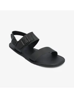 Skórzane buty barefoot "Kos" w kolorze czarnym