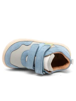 Skórzane buty barefoot "Kylie" w kolorze błękitnym