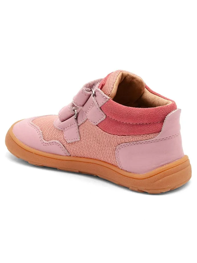 Skórzane buty barefoot "Lucas" w kolorze jasnoróżowym