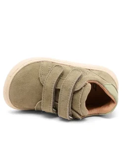 Skórzane buty barefoot "Luna" w kolorze khaki