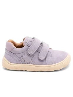 Skórzane buty barefoot "Luna" w kolorze fioletowym