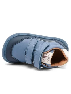 Skórzane buty barefoot "Morten" w kolorze niebieskim
