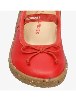 Skórzane buty barefoot "Sofia" w kolorze czerwonym