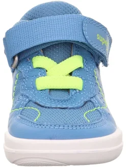 Skórzane buty barefoot "Superfree" w kolorze błękitnym
