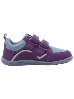 Skórzane buty barefoot w kolorze fioletowym