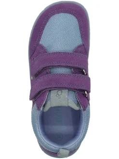 Skórzane buty barefoot w kolorze fioletowym