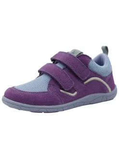Skórzane buty barefoot w kolorze fioletowym