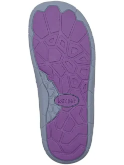 Skórzane buty barefoot w kolorze fioletowym