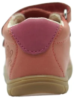 Skórzane buty barefoot w kolorze czerwonym
