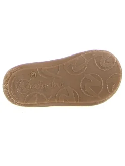 Skórzane buty "Cocoon" w kolorze srebrnym do nauki chodzenia