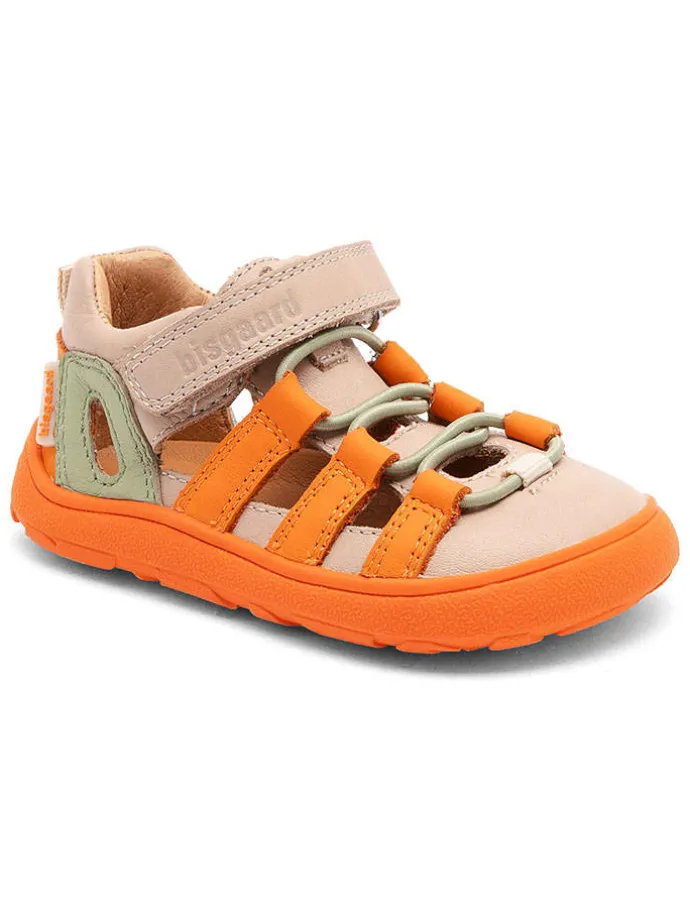 Skórzane buty "Fiona" w kolorze beżowo-pomarańczowym do chodzenia na boso