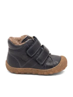 Skórzane buty "Hale" w kolorze ganatowym do chodzenia na boso