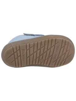 Skórzane buty "Maxi" w kolorze błękitnym do nauki chodzenia