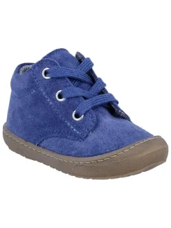 Skórzane buty "Maxi" w kolorze niebieskim do nauki chodzenia
