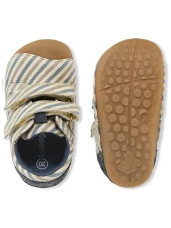 Skórzane buty "Petit Low" w kolorze niebiesko-beżowym do nauki chodzenia