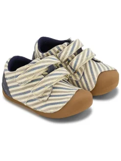 Skórzane buty "Petit Low" w kolorze niebiesko-beżowym do nauki chodzenia