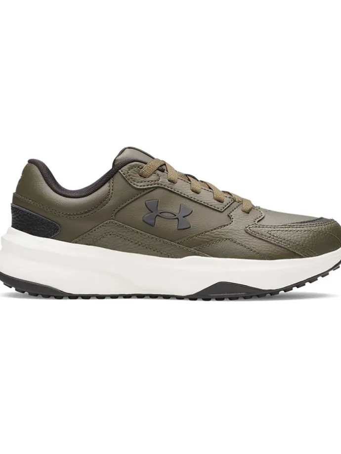 Skórzane buty sportowe w kolorze khaki