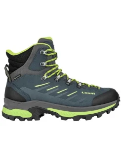 Skórzane buty trekkingowe "Randir GTX" w kolorze zielono-niebieskim