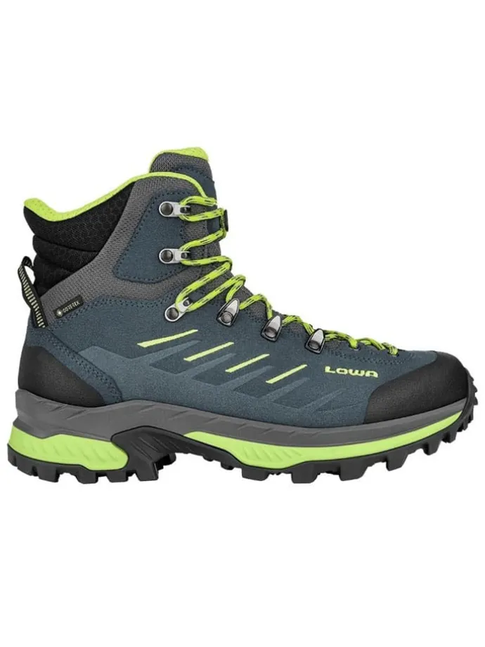 Skórzane buty trekkingowe "Randir GTX" w kolorze zielono-niebieskim