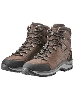 Skórzane buty turystyczne "Trekker" w kolorze brązowym