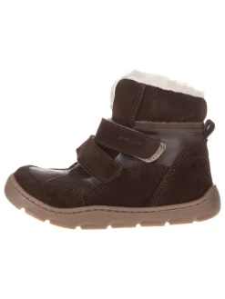 Skórzane buty w kolorze brązowym do chodzenia na boso