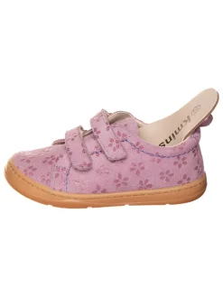 Skórzane buty w kolorze fioletowym do chodzenia na boso