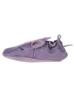 Skórzane buty w kolorze fioletowym do raczkowania